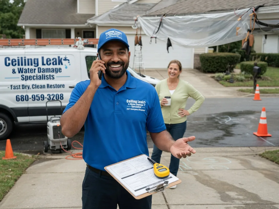 Ceiling Leak Cleanup Ponderosa, NM FAQs